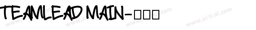 TEAMLEAD MAIN字体转换